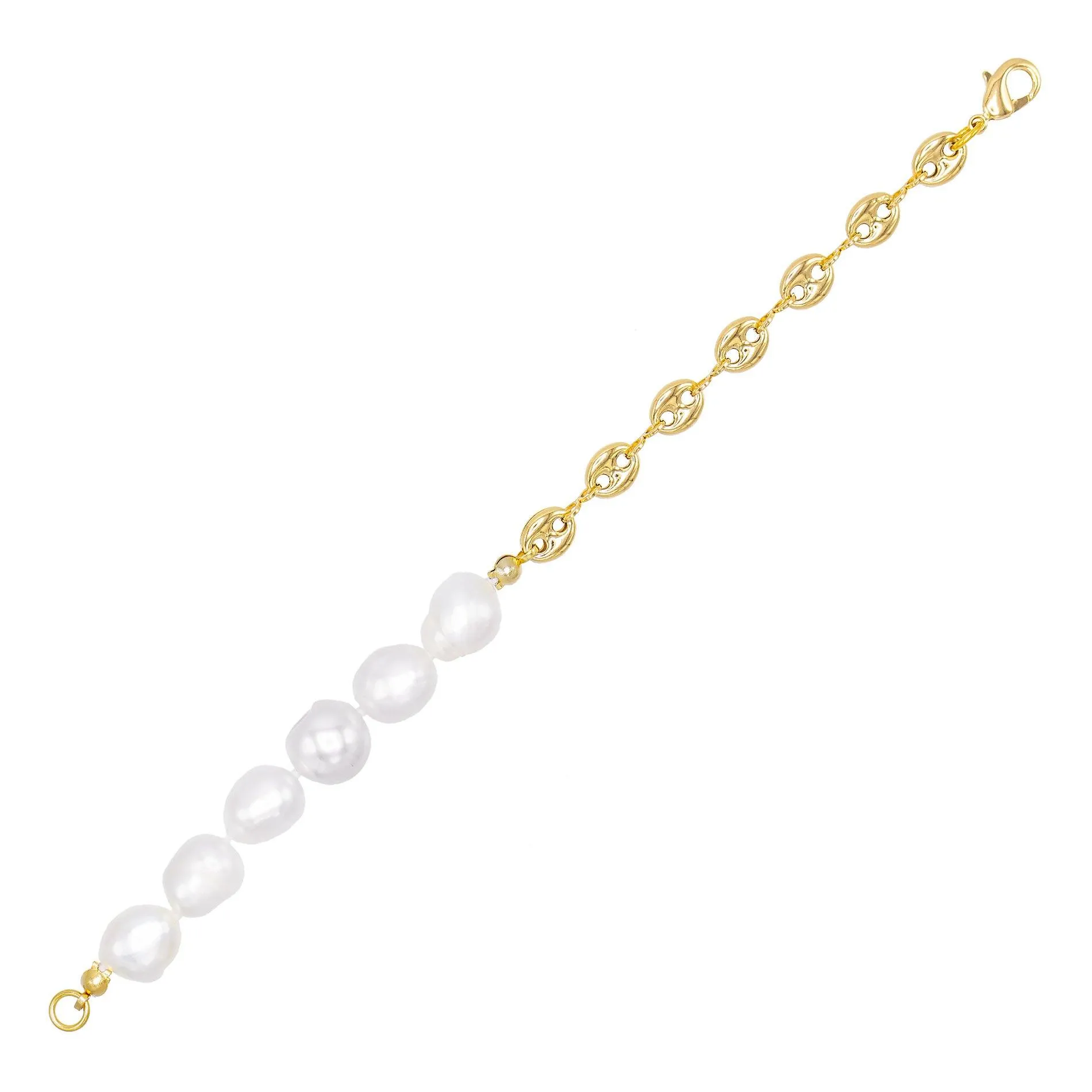 Pearl X Mariner Chain Bracelet