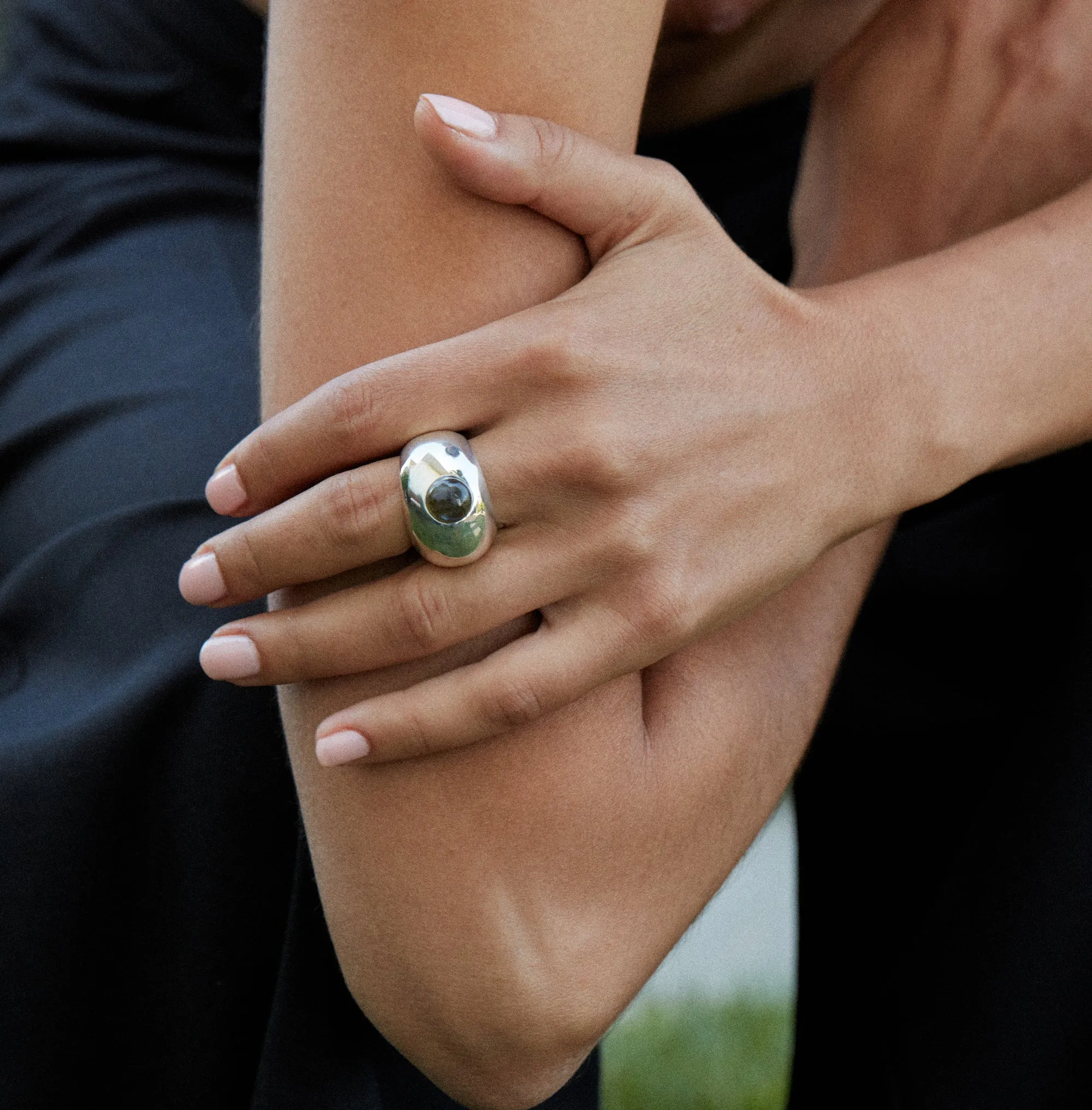 Pebble Labradorite Ring