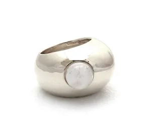 Pebble Moonstone Ring