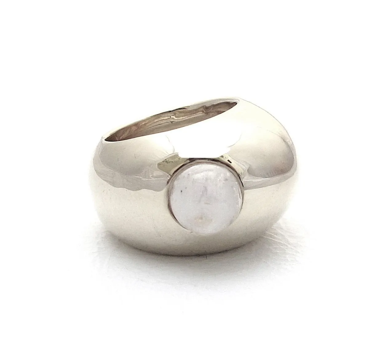 Pebble Moonstone Ring