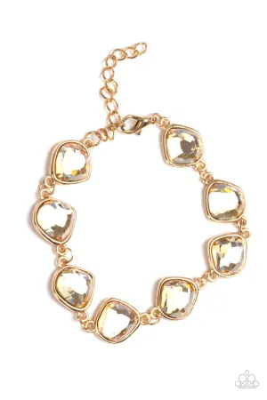 Perfect Imperfection Gold Paparazzi Bracelet