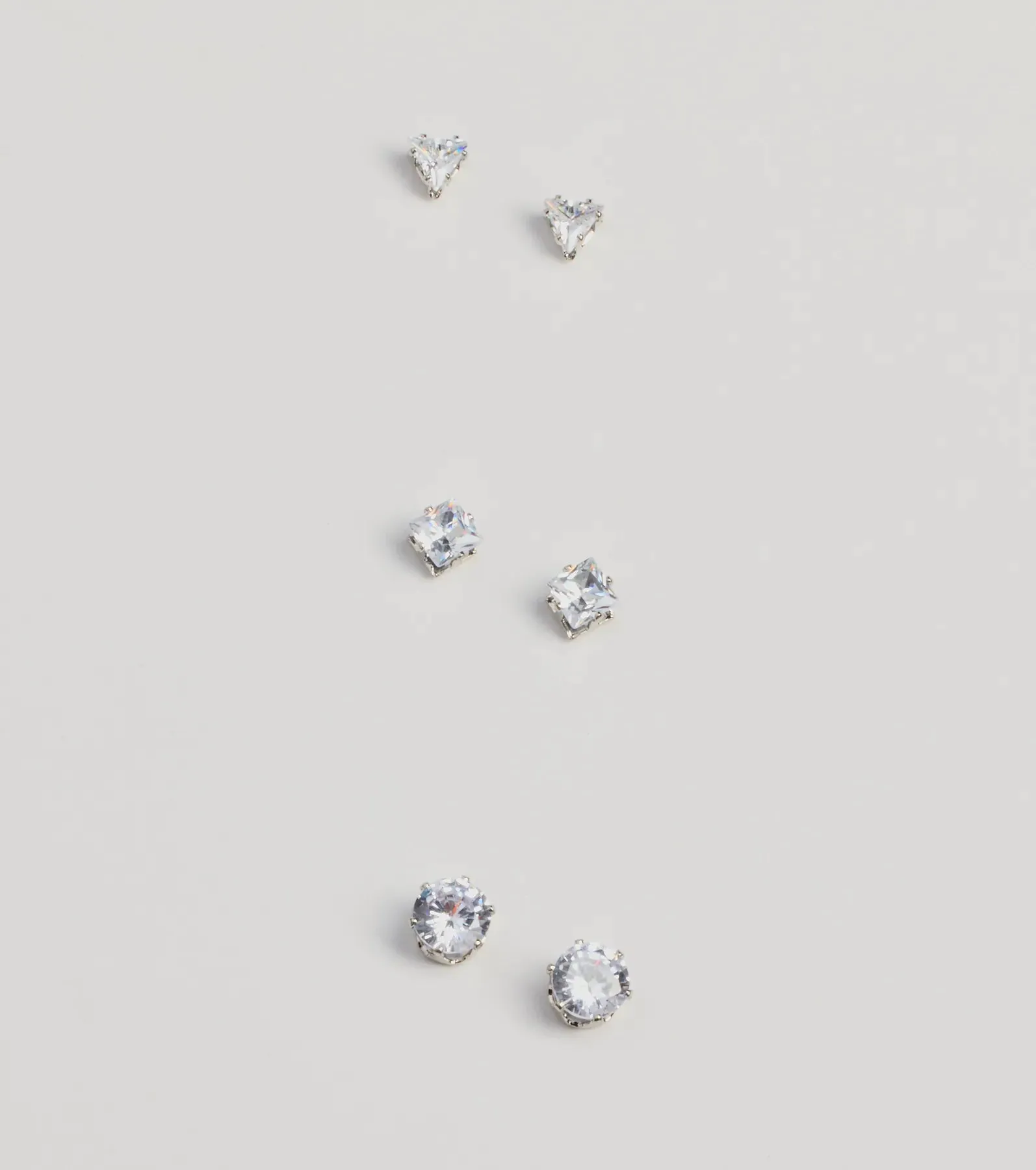 Perfect Set Rhinestone Stud Earrings Pack