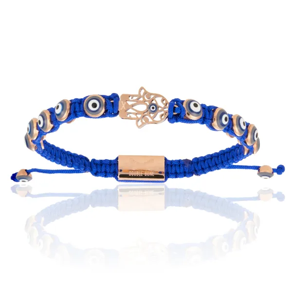 Pink Gold Blue Bracelet Combination