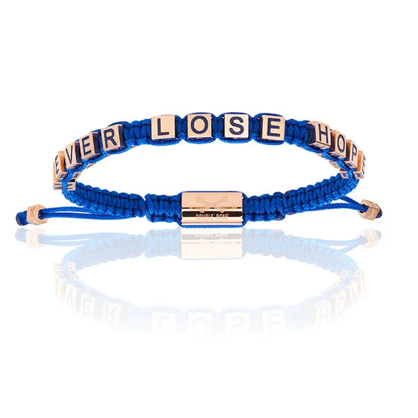 Pink Gold Blue Bracelet Combination
