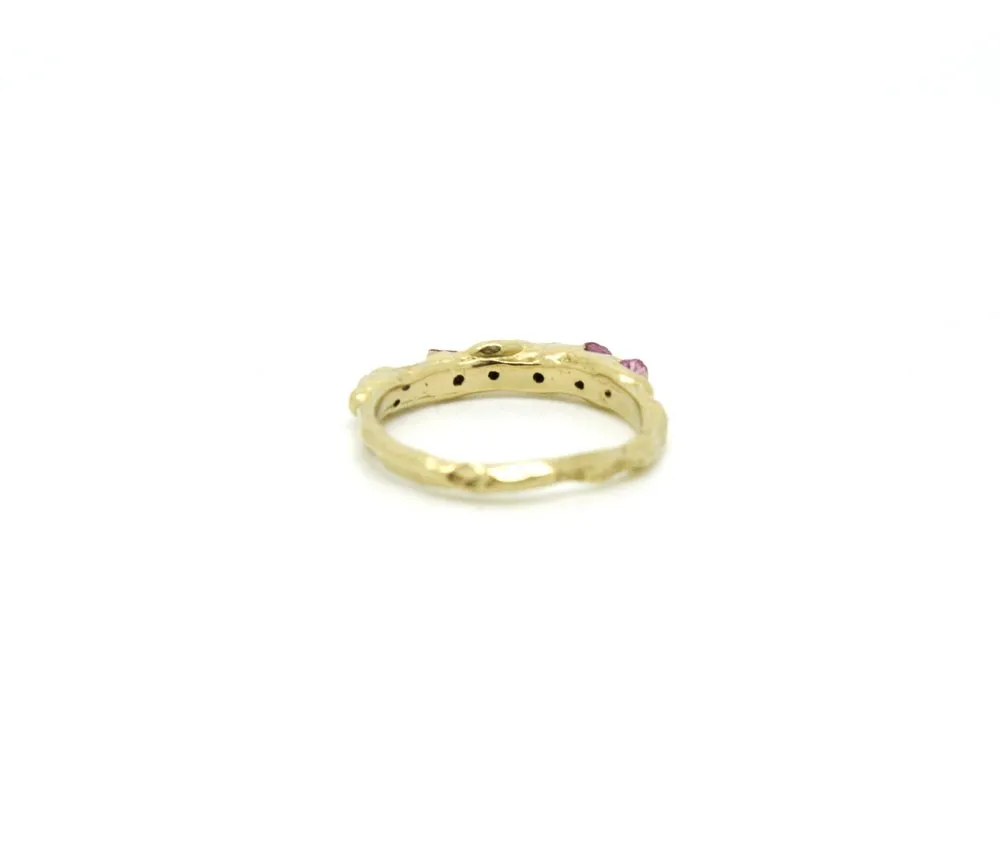 Pink Sapphire Unity Ring