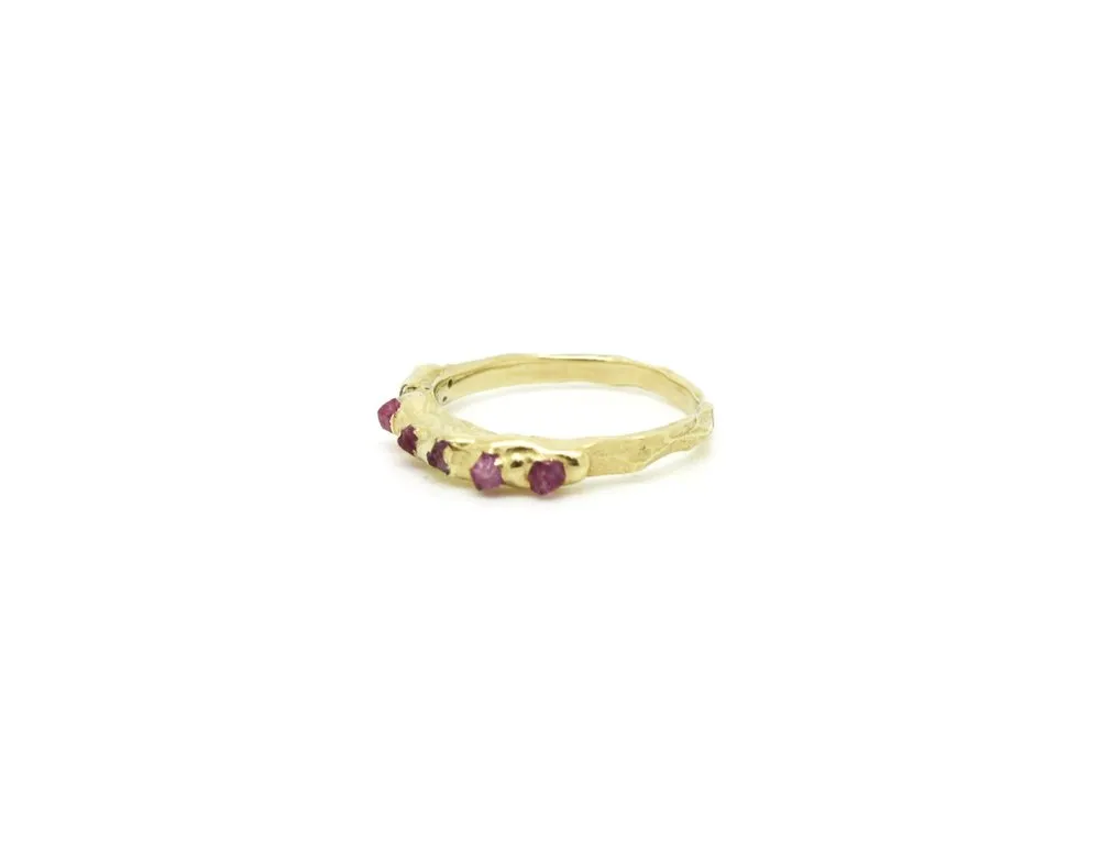 Pink Sapphire Unity Ring