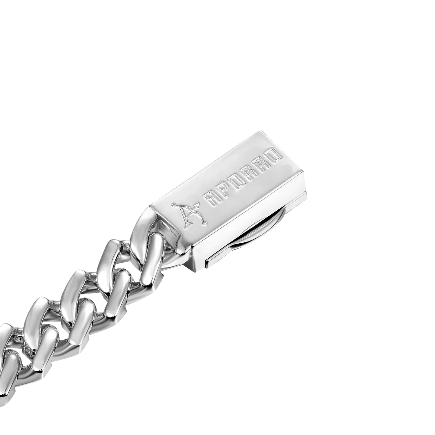 Plain Gold Prong Cuban Link Bracelet - 8mm