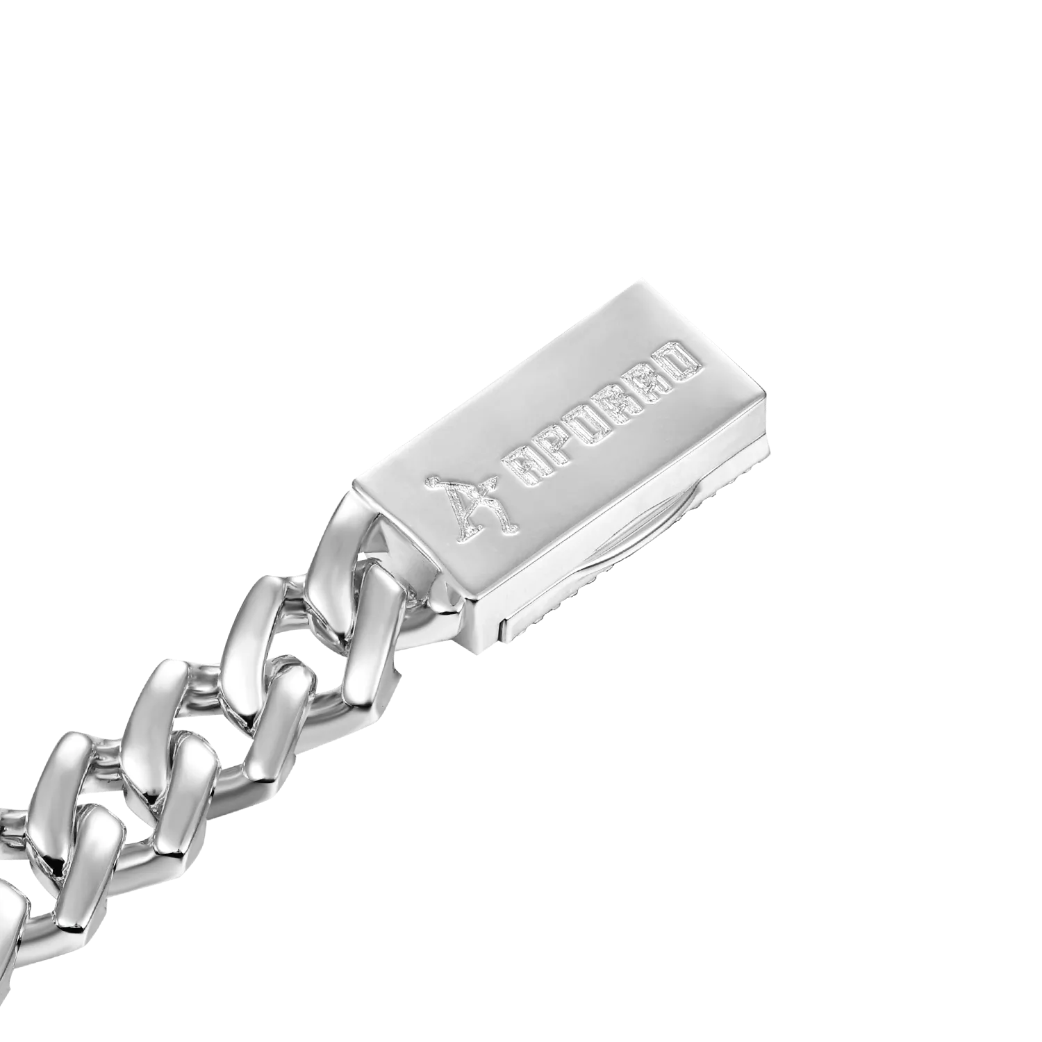 Plain Gold Prong Cuban Link Bracelet - 8mm