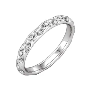 Platinum 1/5 CTW Diamond Sculptural-Inspired Eternity Band Size 7