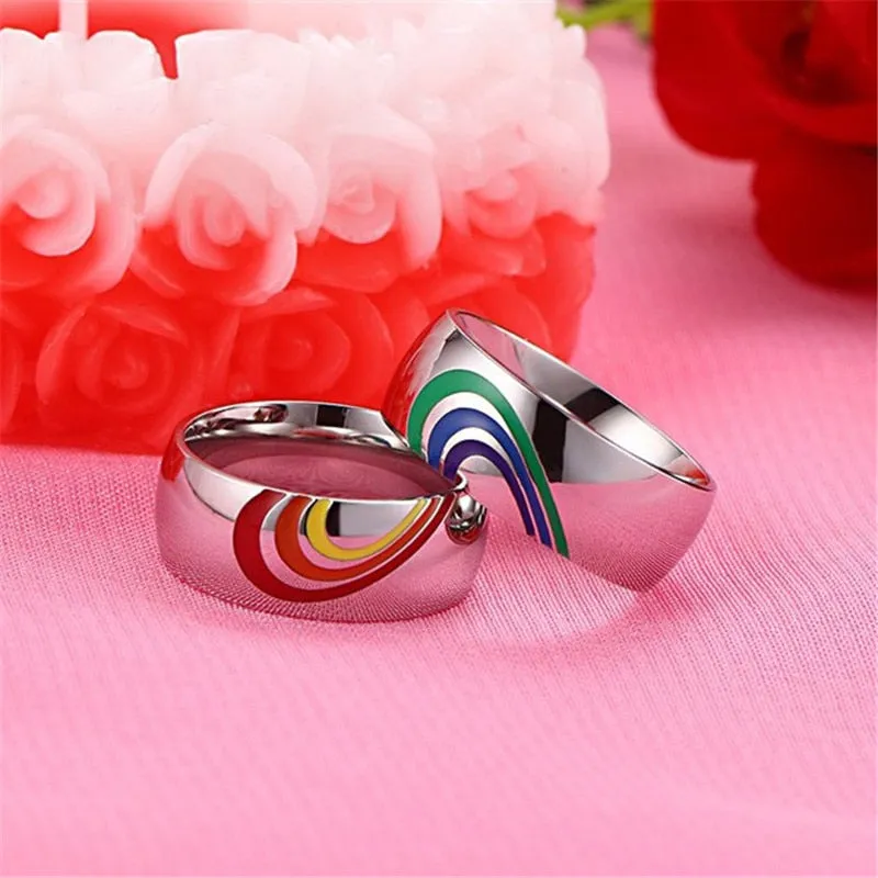 Pride Sweethearts Couple Rings