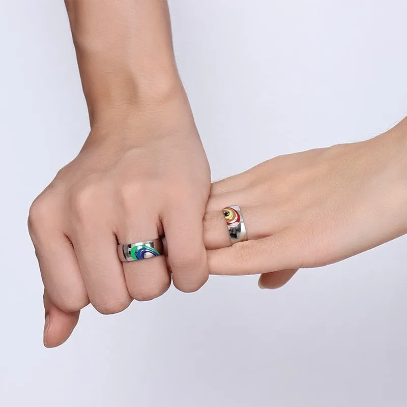 Pride Sweethearts Couple Rings