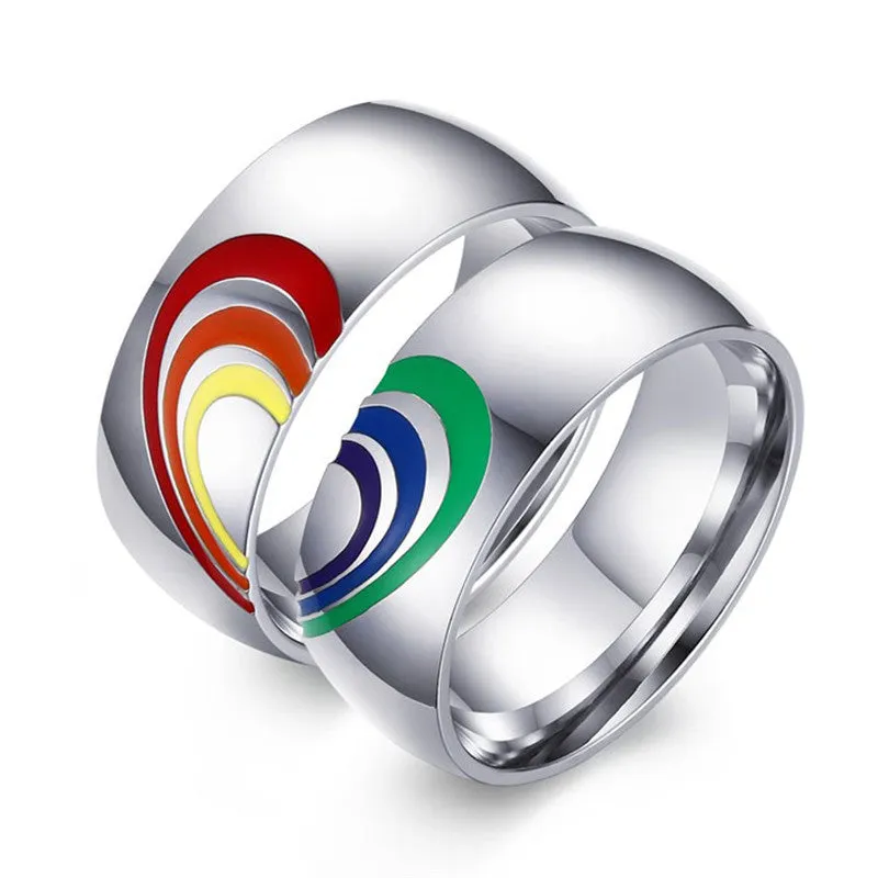 Pride Sweethearts Couple Rings