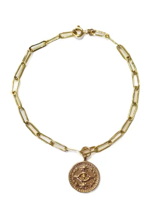Protection Coin Bracelet
