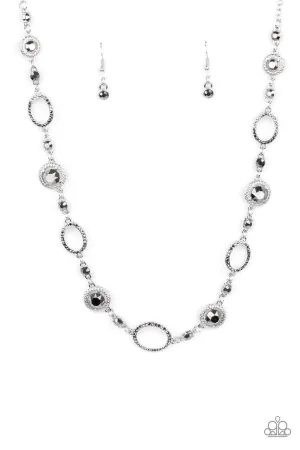 Pushing Your LUXE Silver Paparazzi Necklace