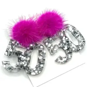 "50th birthday" earrings