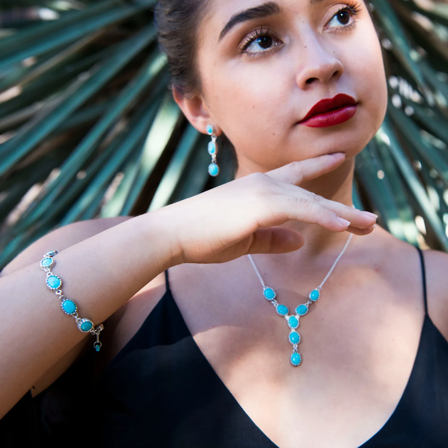Radiante: Daybreak Turquoise Chain Bracelet