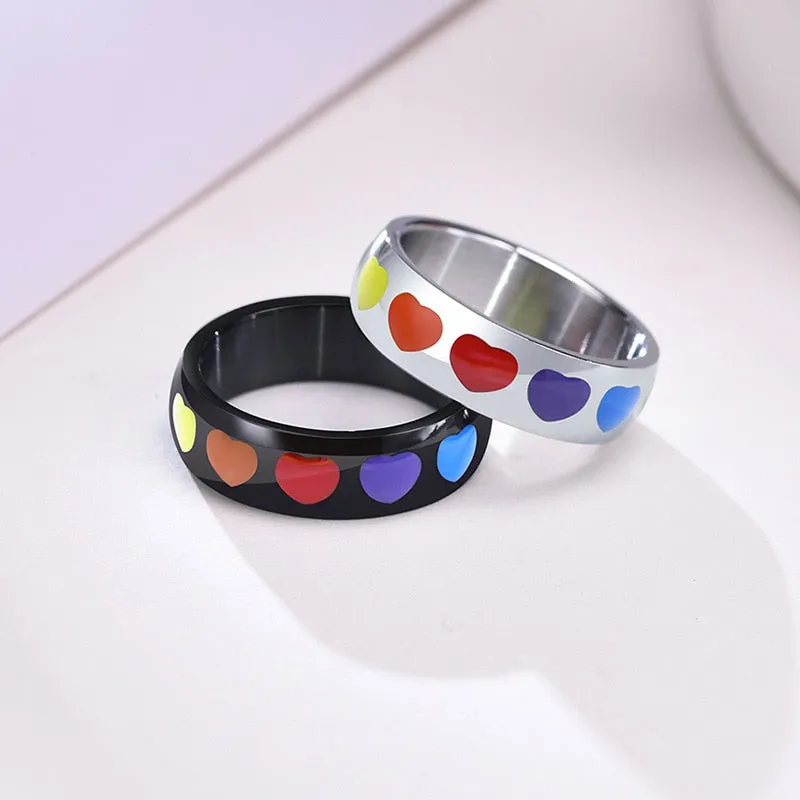 Rainbow Sweethearts Ring