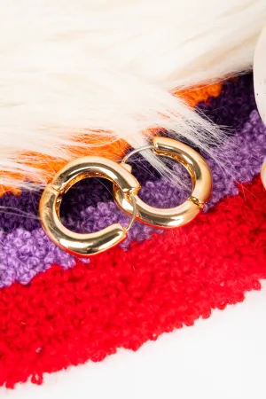 Rebecca Goldtone Huggie Hoop Earrings