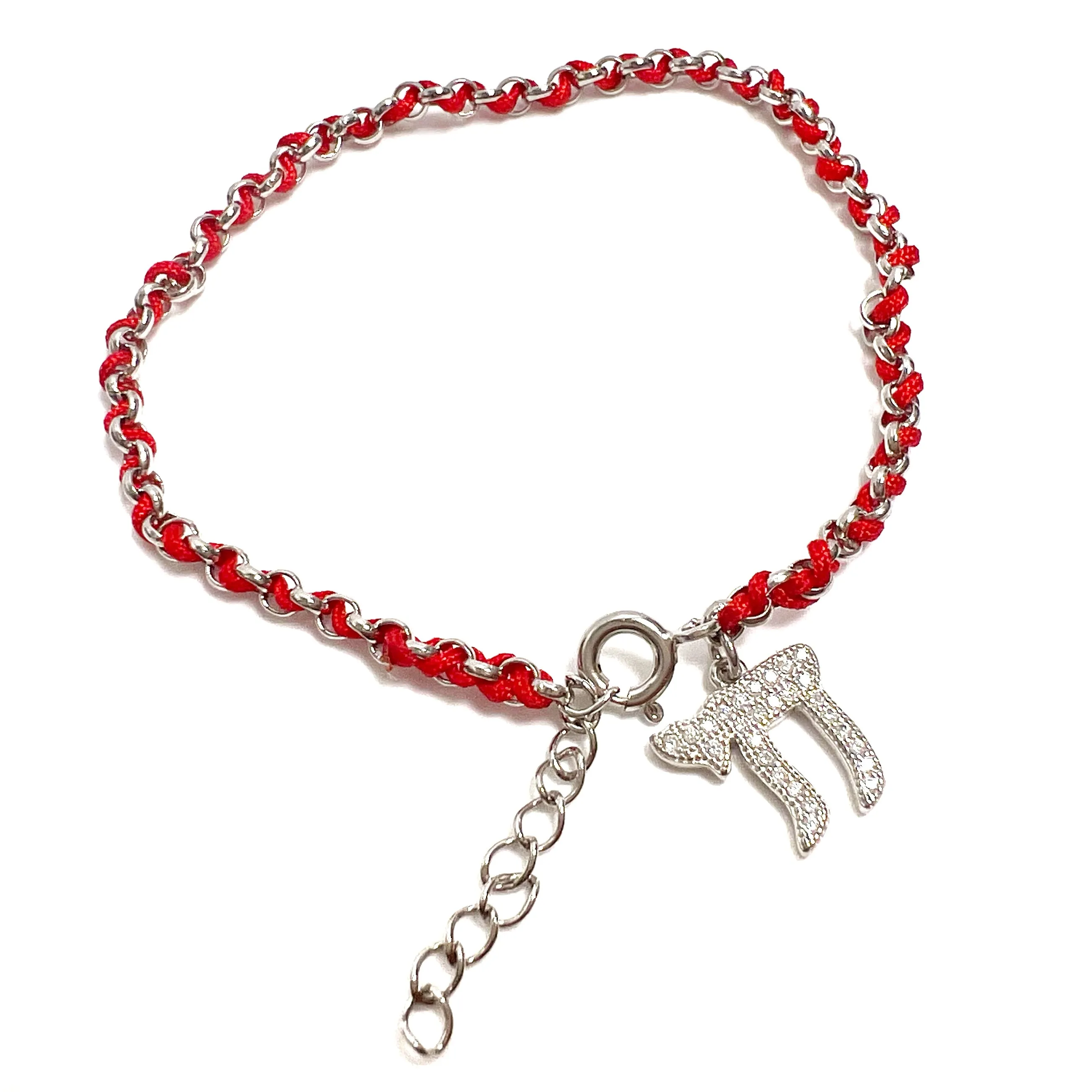 Red Cord Chai Bracelet