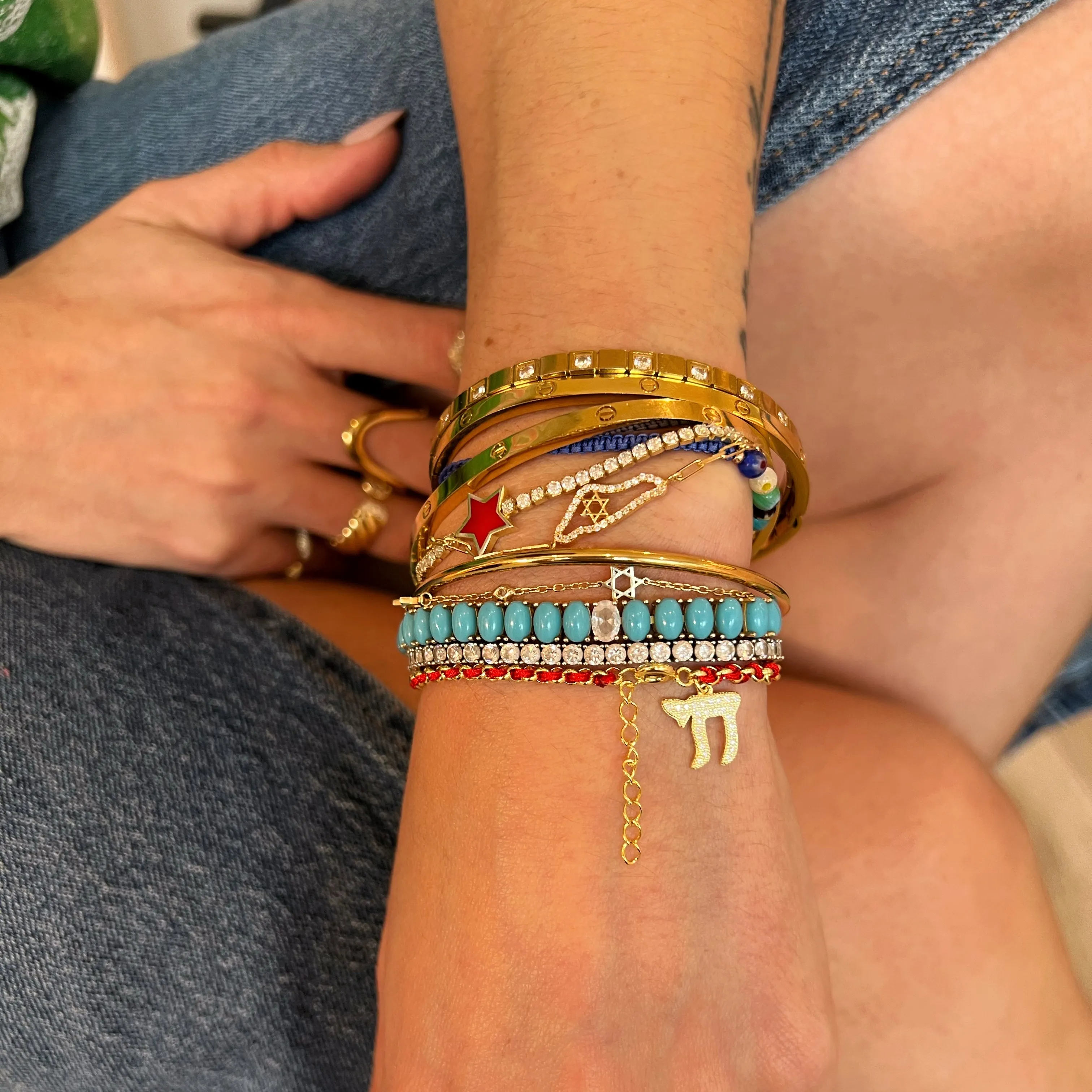 Red Cord Chai Bracelet