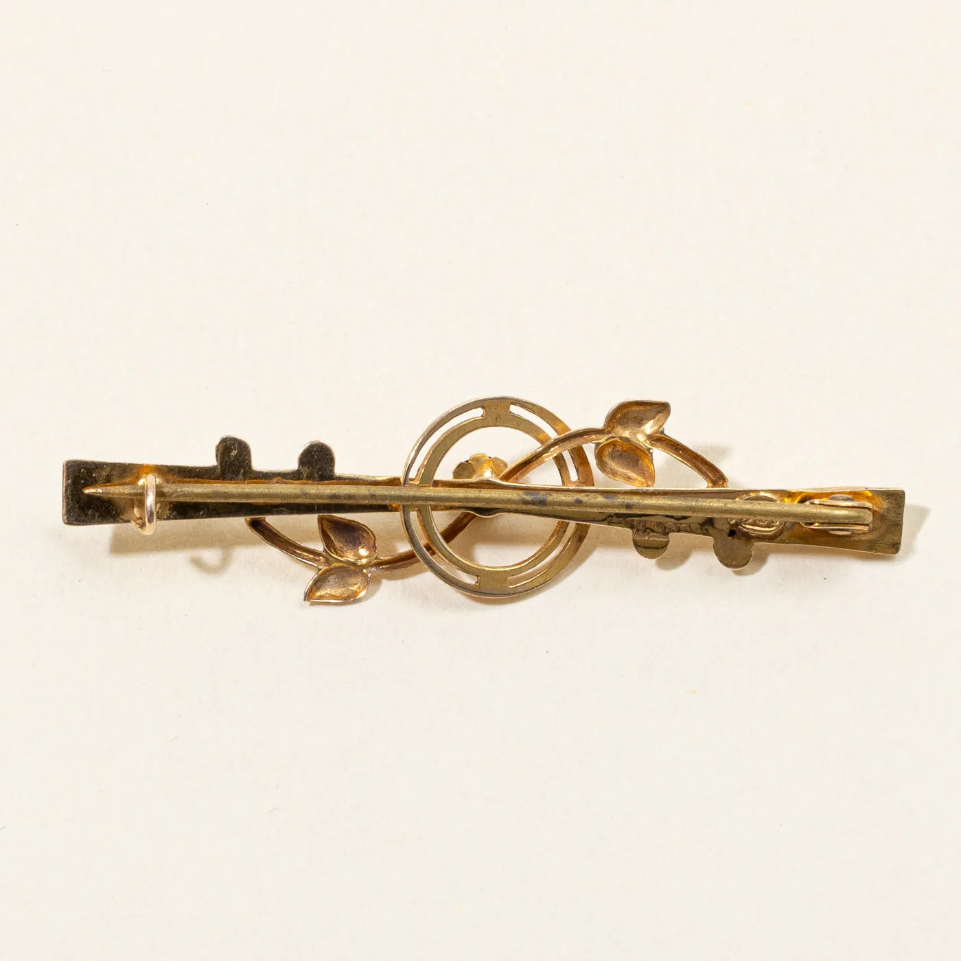 Red Glass Paste Brooch