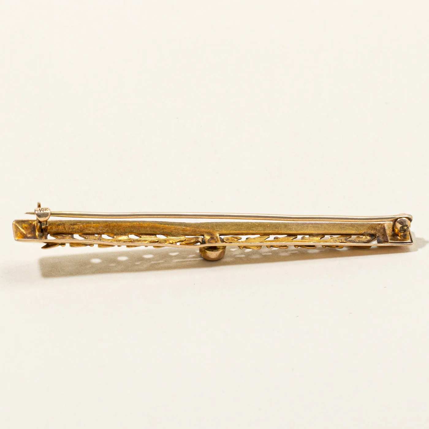 Red Paste Glass Brooch