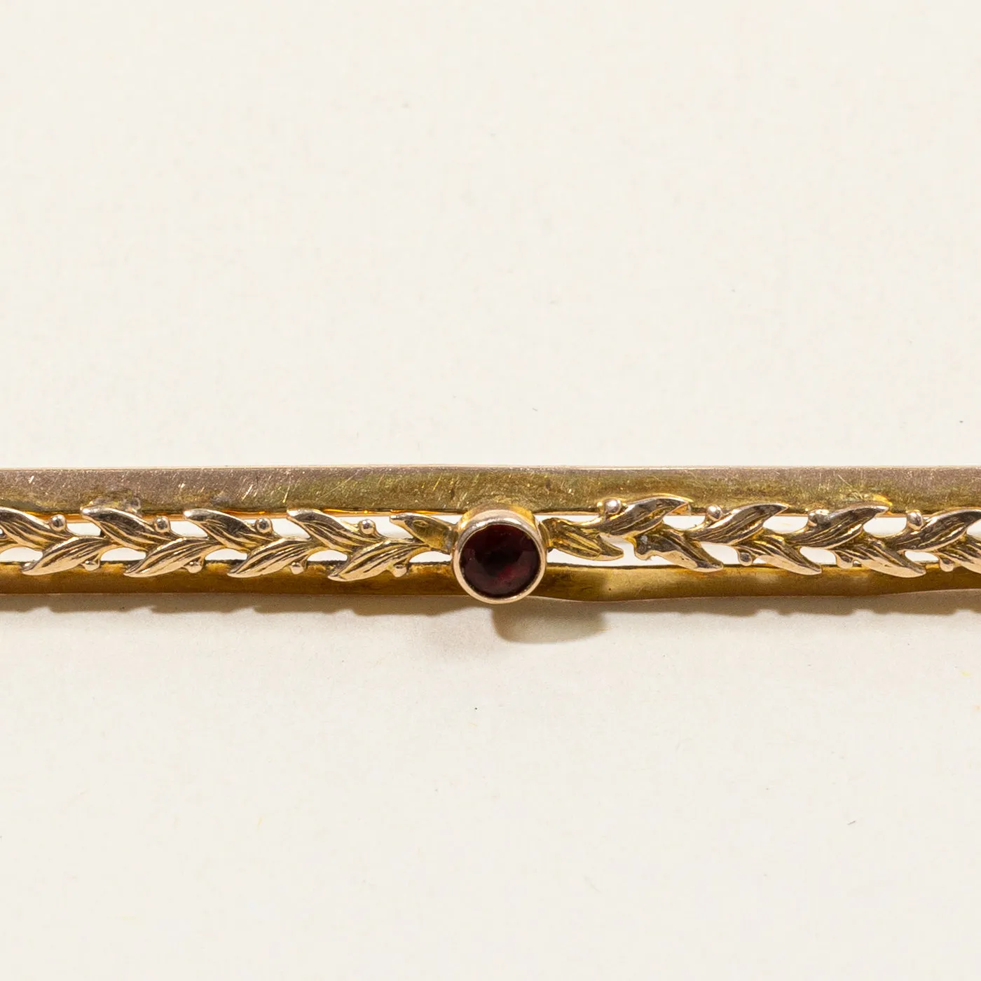 Red Paste Glass Brooch