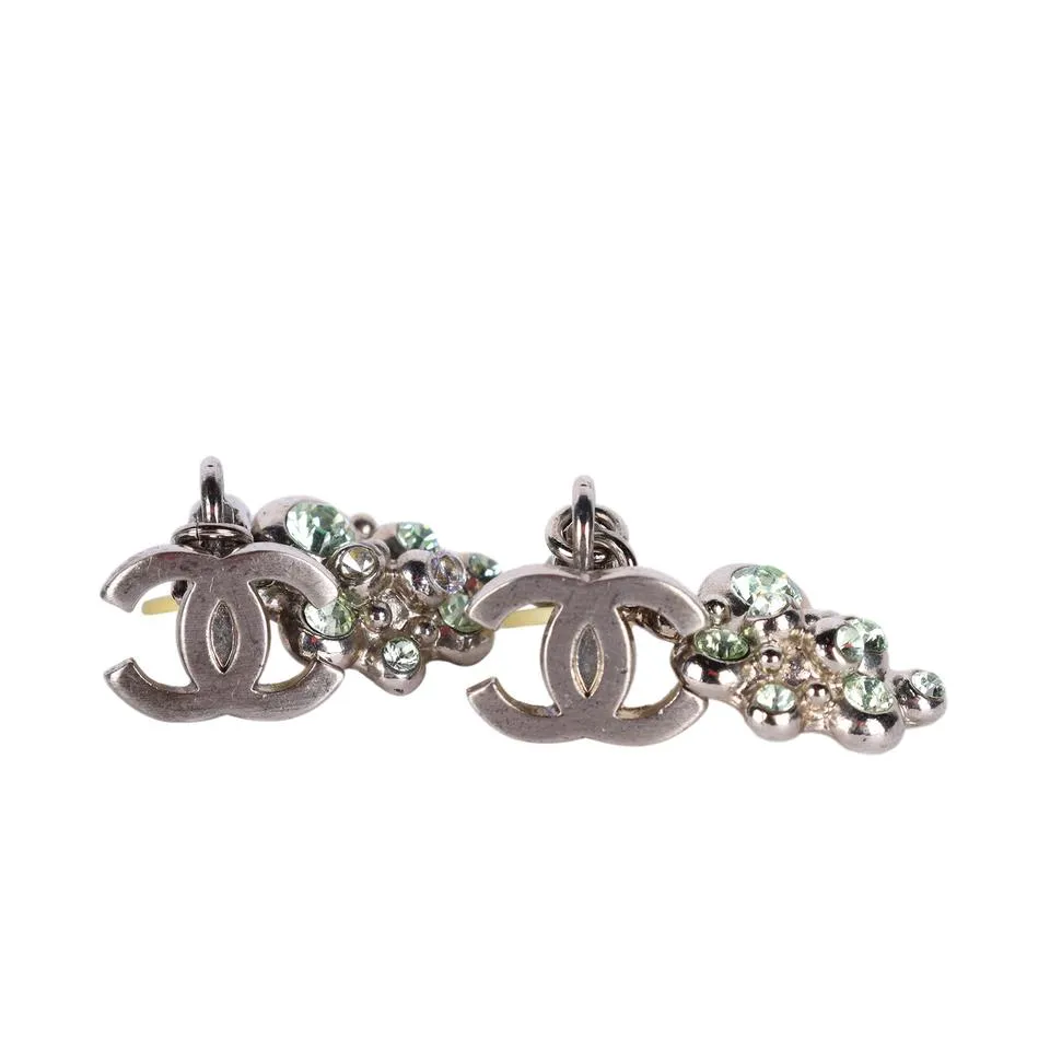 Rhinestone Dangle Pierced Earrings