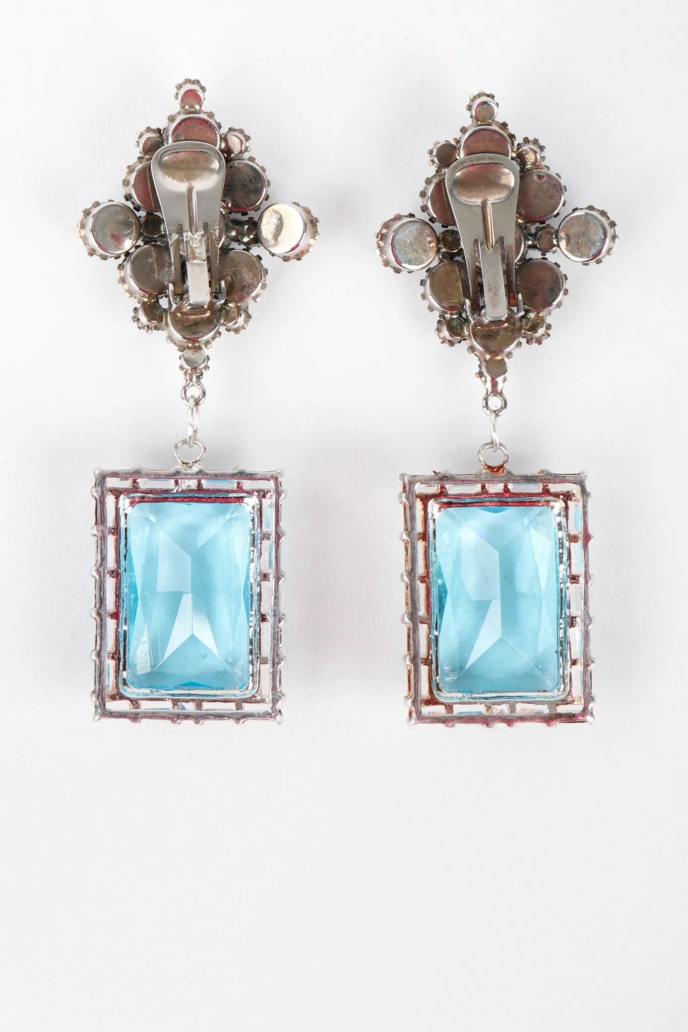Rhinestone Gem Drop Earrings