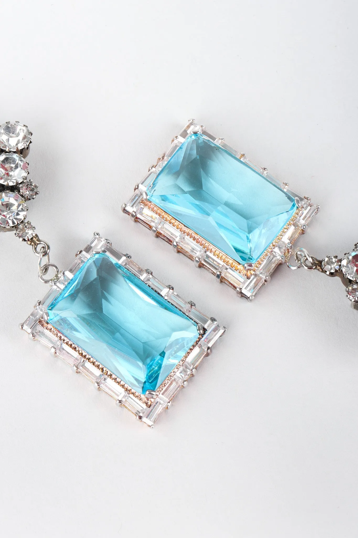 Rhinestone Gem Drop Earrings