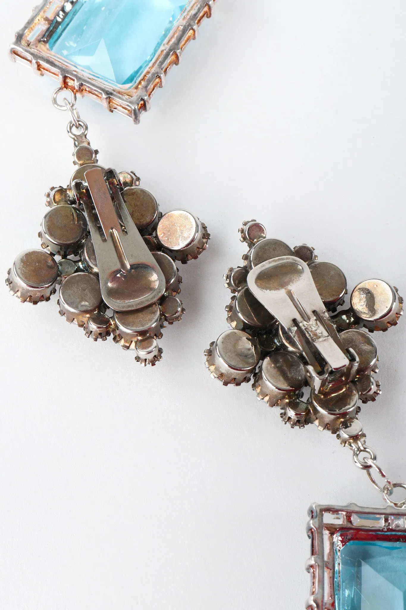Rhinestone Gem Drop Earrings