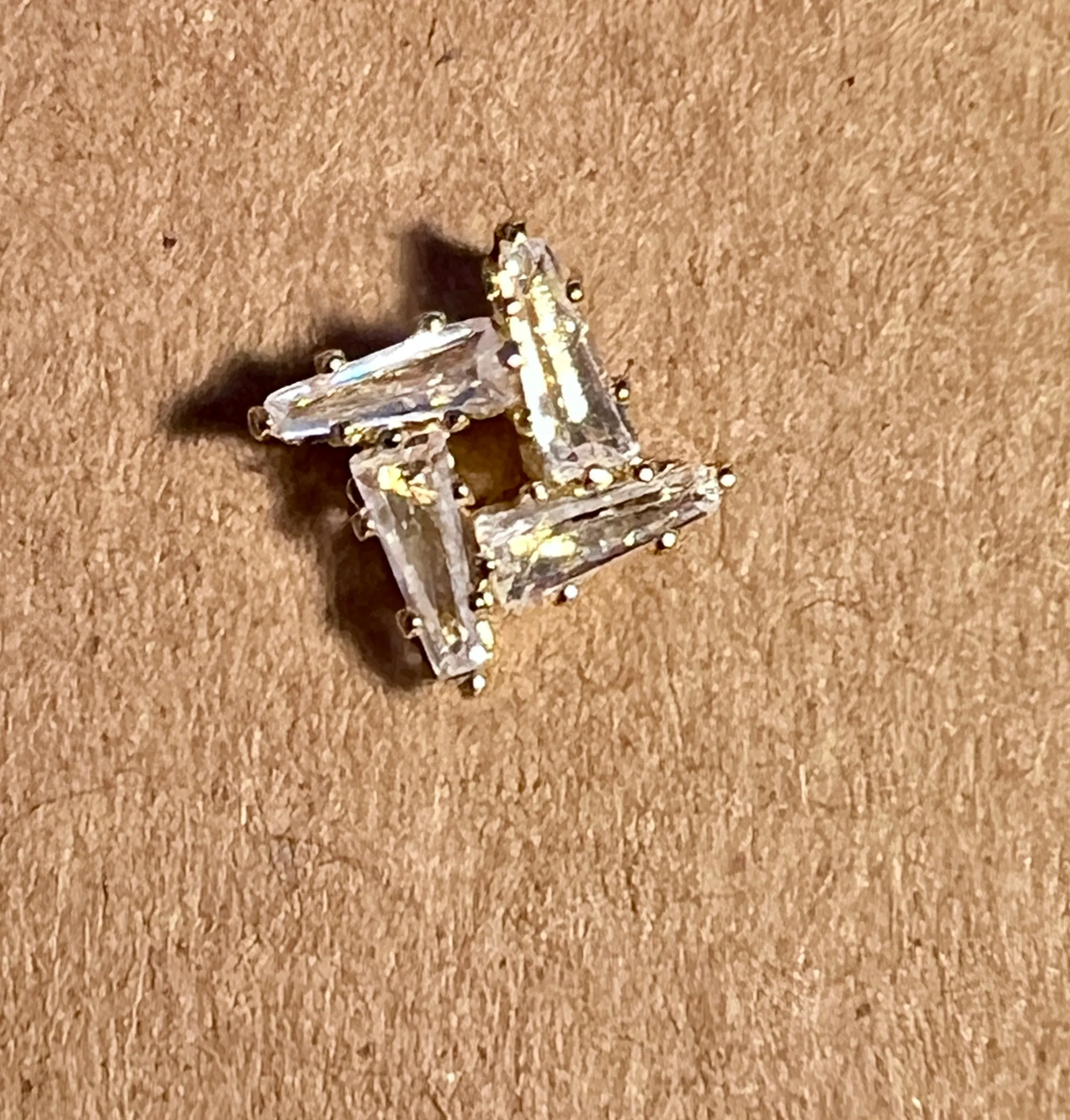 Rhinestone Post Earrings