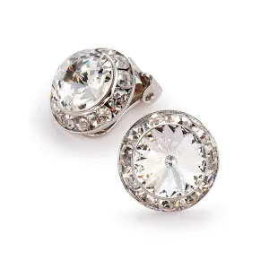 Rhinestones Unlimited - 15mm Performance Earrings - Crystal Clipped