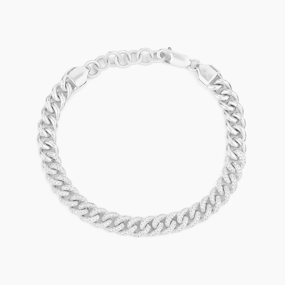 Right in the Middle Cuban Bracelet