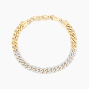 Right in the Middle Cuban Bracelet
