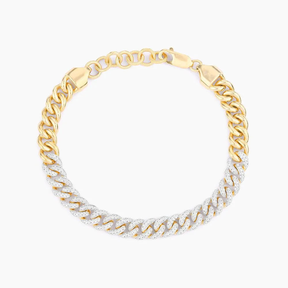 Right in the Middle Cuban Bracelet