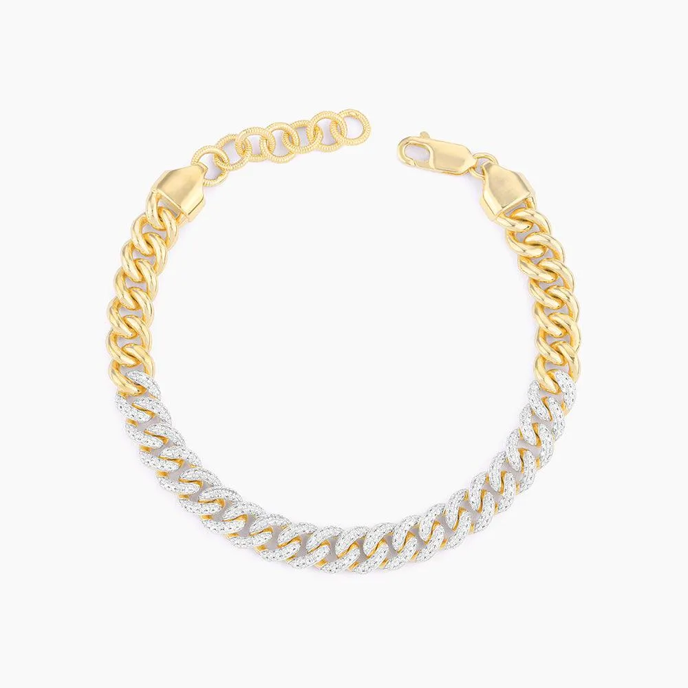 Right in the Middle Cuban Bracelet