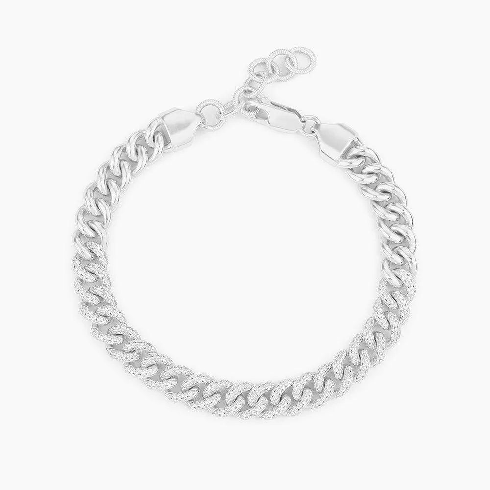 Right in the Middle Cuban Bracelet