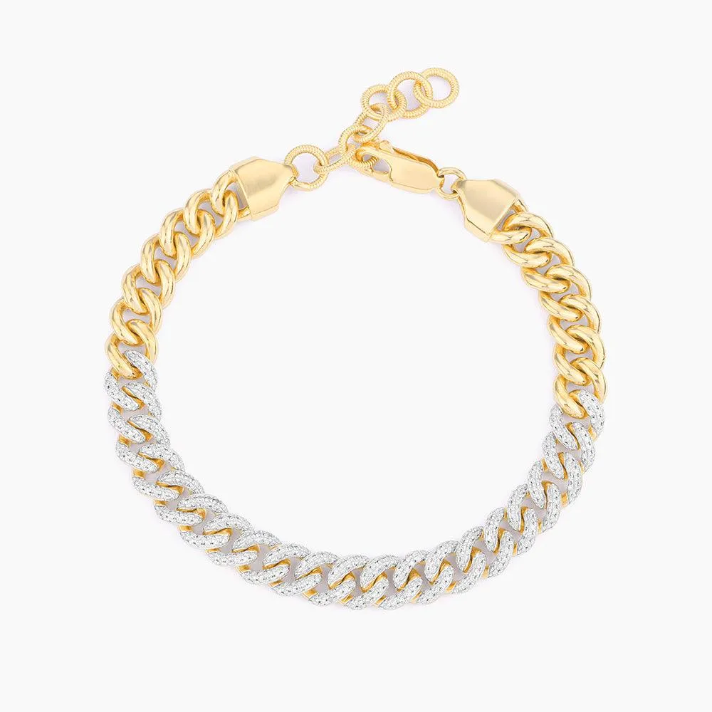 Right in the Middle Cuban Bracelet