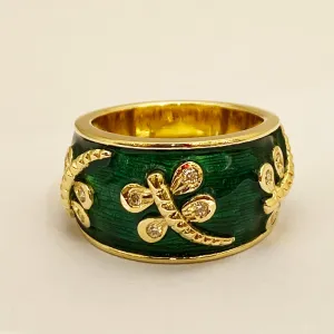 Ring - Diamond (Enamel) in 18K gold