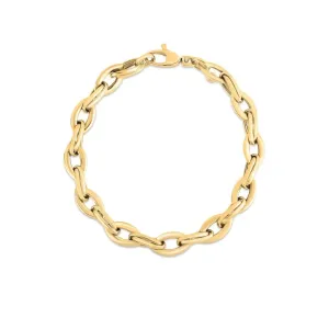 Roberto Coin Gold Almond Link Bracelet