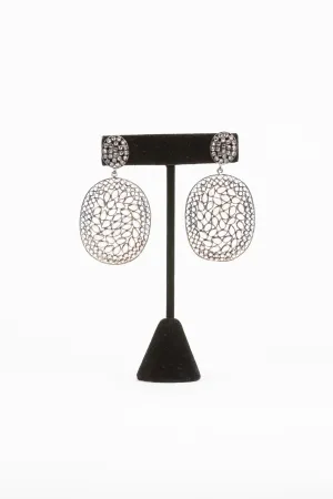 Rock crystal earrings