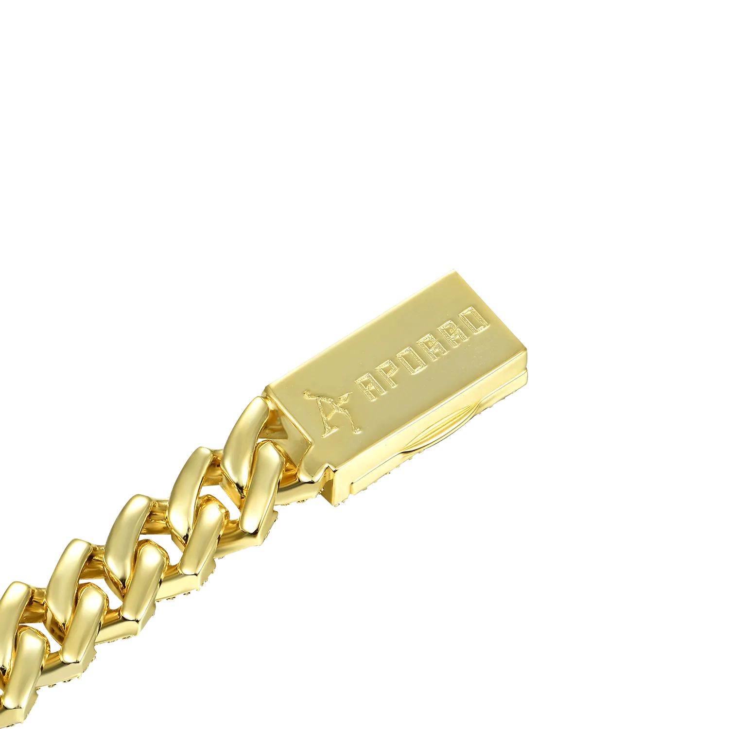 Round Cut Prong Cuban Link Bracelet - 8mm