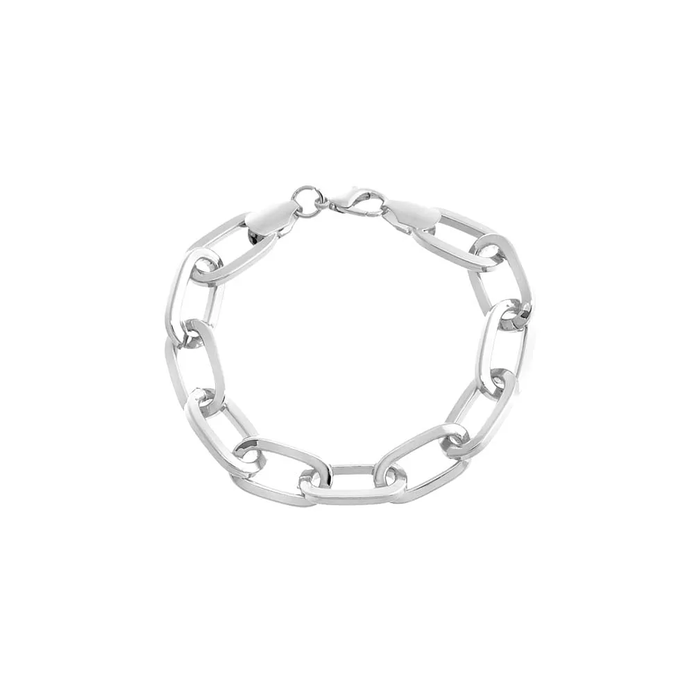 Round Elongated Chain Bracelet