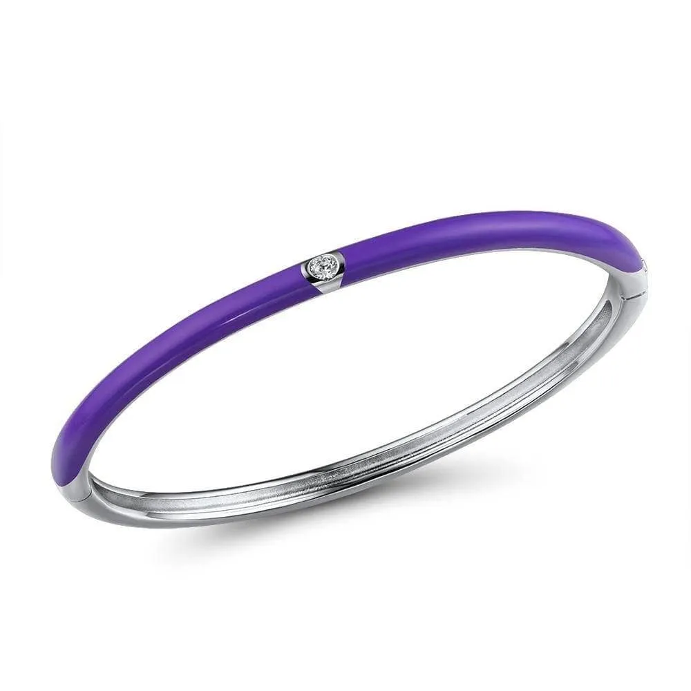 Round Enamel Bangle