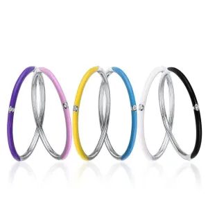 Round Enamel Bangle
