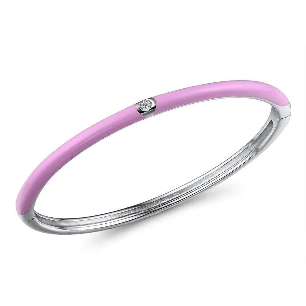 Round Enamel Bangle