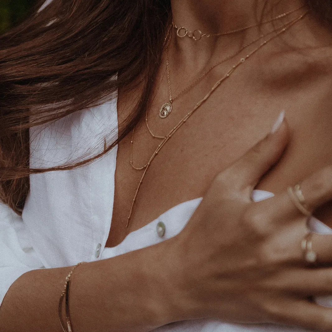 Saint Christopher Oval Necklace