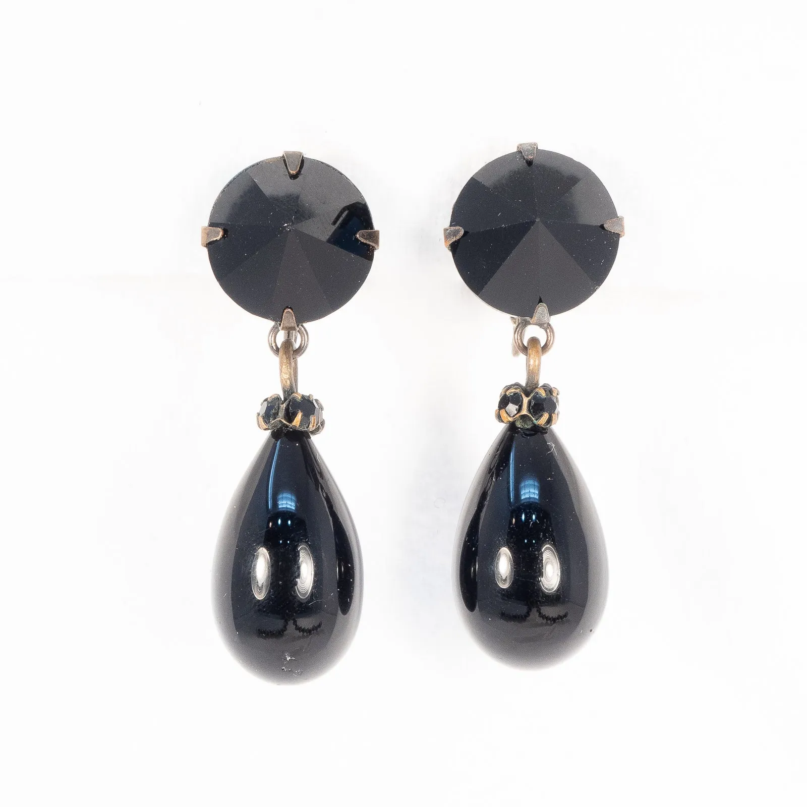 Schreiner Black Dangle Earrings