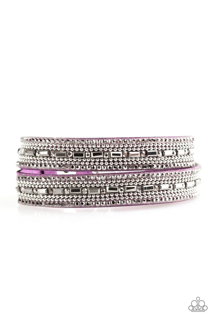 Shimmer and Sass Purple Paparazzi Bracelet